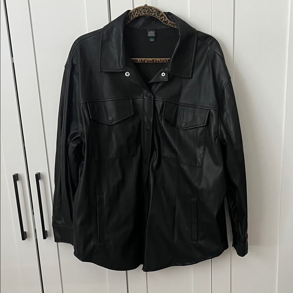 Wild Fable Black Leather Jacket